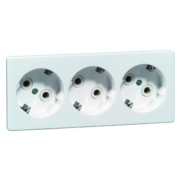 WCD inbouw 3-Voudig 45° Wit 00489511 (Peha)